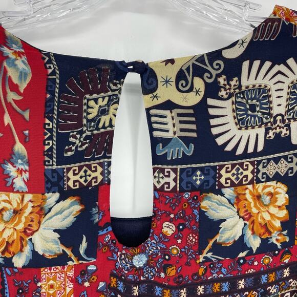 Altar'd State Boho Long Sleeve Mini Dress Size Small - Picture 6 of 8